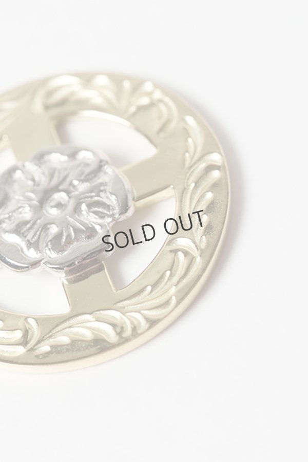 画像4: Taro Washimi タロウ ワシミ 鷲見太郎 唐草 K18 medicine wheel/S Pt900 flower metal{-BES} (4)