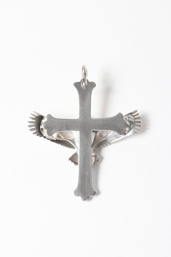 画像2: Taro Washimi タロウ ワシミ 鷲見太郎 cross pendant/eagle eg-02/K18・925 {-BES} (2)