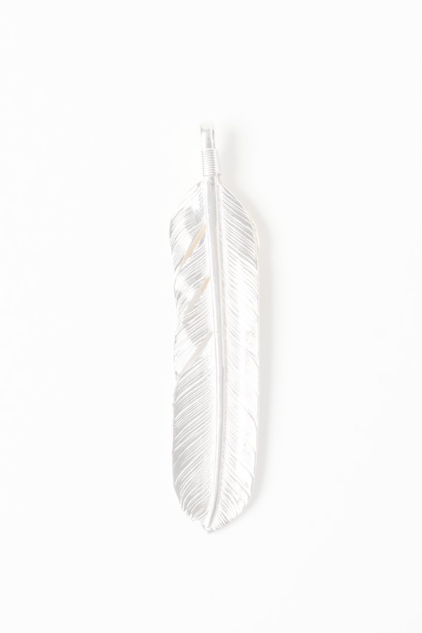 画像2:  {SOLD} Taro Washimi タロウ ワシミ 鷲見太郎 L flight feather 01/L K18 flight heart feather 01  {-BES}  {E-10}  :WT-202504_10-F  (2)