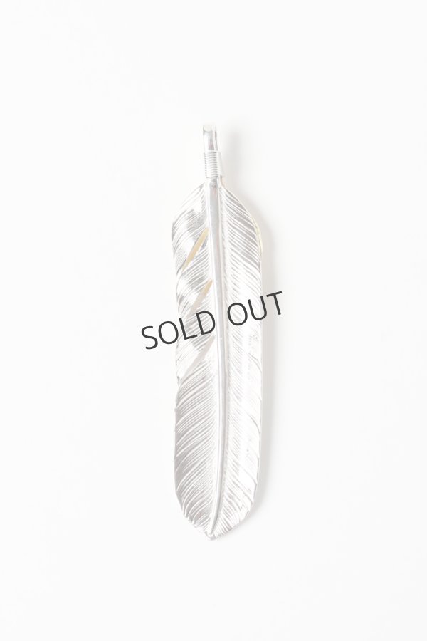 画像2: Taro Washimi タロウ ワシミ 鷲見太郎 L flight feather 01/L K18 flight heart feather 01 {-BES} (2)