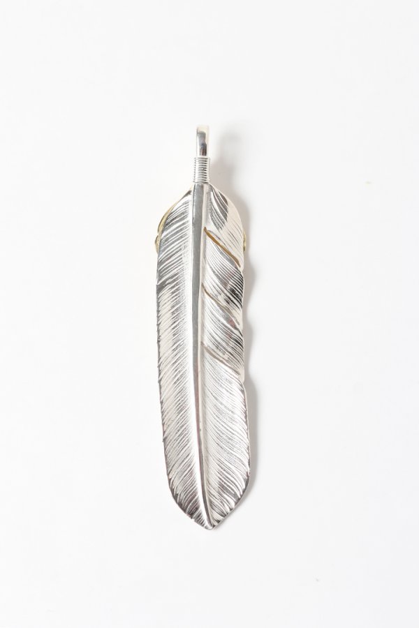 画像2: Taro Washimi タロウ ワシミ 鷲見太郎 L flight feather 02/L K18 flight heart feather 02{-BES} (2)