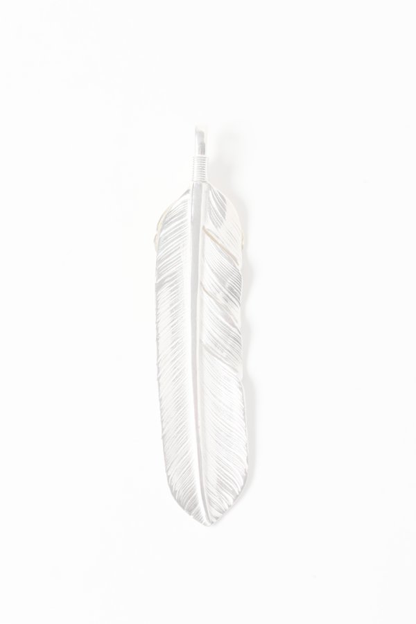 画像2:  {SOLD} Taro Washimi タロウ ワシミ 鷲見太郎 L flight feather 02/L K18 flight heart feather 02 {-BES}  {E-11}  :WT-202504_11-F  (2)