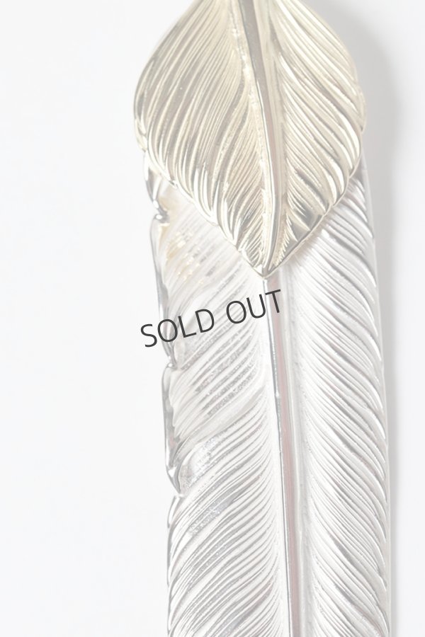 画像3: {SOLD}Taro Washimi タロウ ワシミ 鷲見太郎 L flight feather 02/L K18 flight heart feather 02{-BES}{E-11} (3)