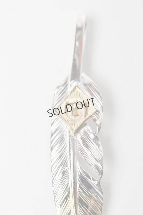 画像3: {SOLD}Taro Washimi タロウ ワシミ 鷲見太郎 S feather K18 top 01/M K18 eagle metal{-BES}{E-14}{E-36} (3)