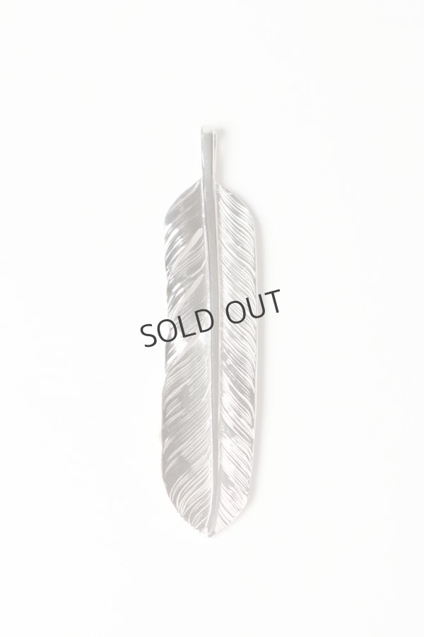 画像2: Taro Washimi タロウ ワシミ 鷲見太郎 L arabesque flight feather 01/S K18 flower metal/diamond 2mm{-BES} (2)