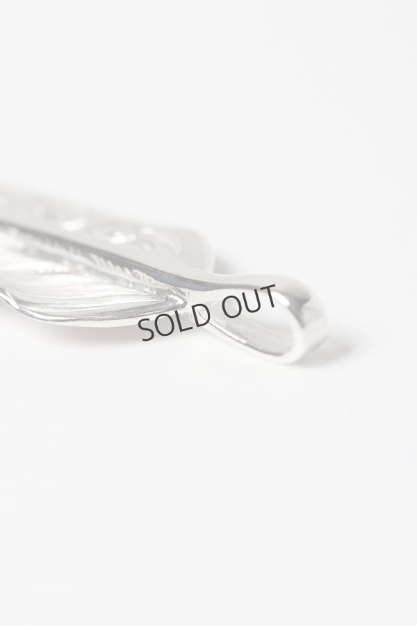 画像6: Taro Washimi タロウ ワシミ 鷲見太郎 L arabesque flight feather 01/S K18 flower metal/diamond 2mm{-BES} (6)