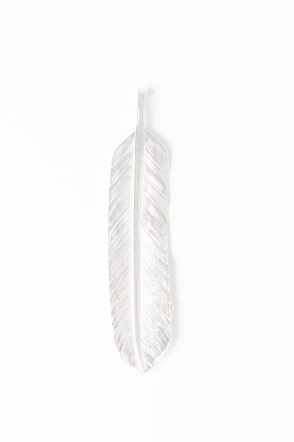 画像2: Taro Washimi タロウ ワシミ 鷲見太郎 L arabesque flight feather 02/S K18 flower metal/ruby 2mm{-BES}{E-22} (2)