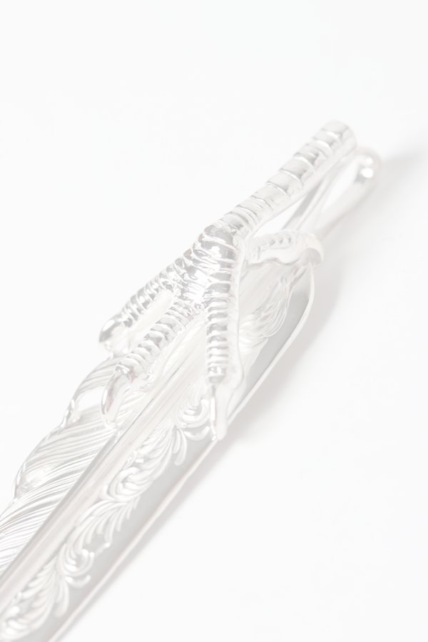 画像5:  {SOLD} Taro Washimi タロウ ワシミ 鷲見太郎 L arabesque flight feather 02/eagle claw pendant 02/S K18 flower metal/ruby 2mm{-BES}{E-26} (5)