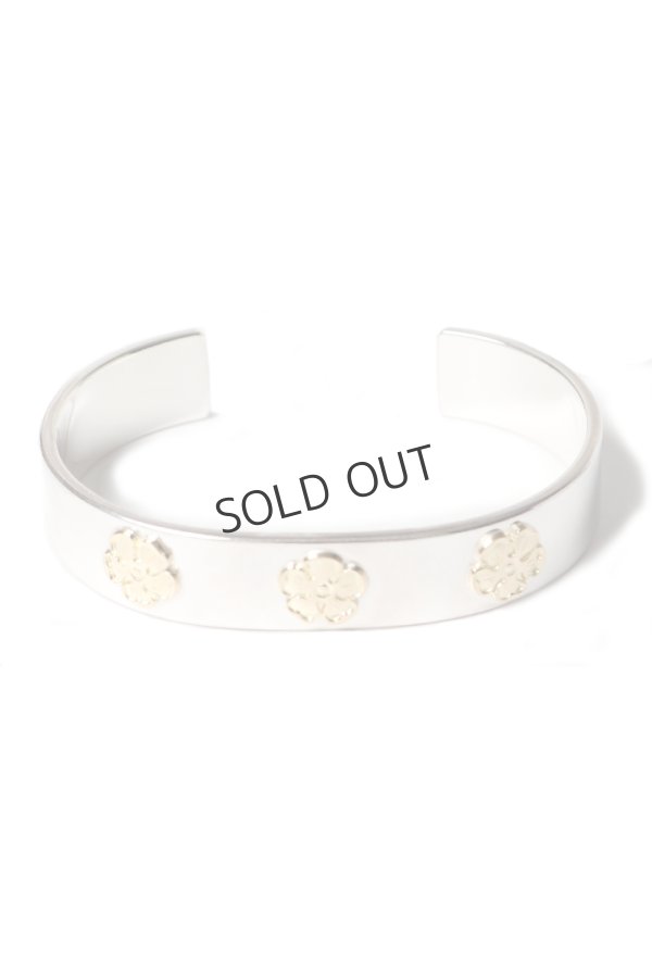 画像1: Taro Washimi タロウ ワシミ 鷲見太郎 M plain bangle 12mm/M K18 flower metal×3個{-BES}{E-27} (1)