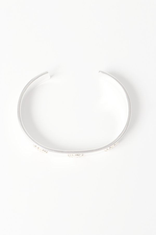 画像2:  {SOLD} Taro Washimi タロウ ワシミ 鷲見太郎 M plain bangle 12mm/M K18 flower metal×3個 {-BES}  {E-27}  :WT-202504_27-F  (2)