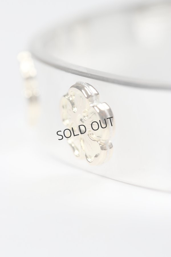 画像5: Taro Washimi タロウ ワシミ 鷲見太郎 M plain bangle 12mm/M K18 flower metal×3個{-BES}{E-27} (5)