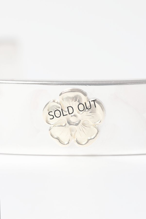 画像4: Taro Washimi タロウ ワシミ 鷲見太郎 M plain bangle 12mm/M K18 flower metal{-BES} (4)