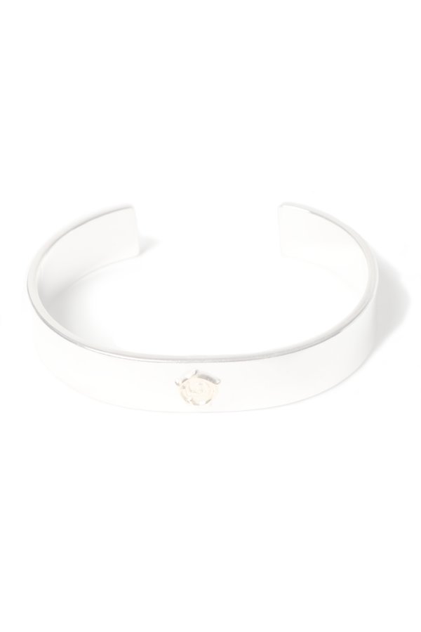 画像1:  {SOLD} Taro Washimi タロウ ワシミ 鷲見太郎 M plain bangle 12mm/arabesque K18 eagle metal {-BES}  {E-29}  :WT-202504_29-F  (1)