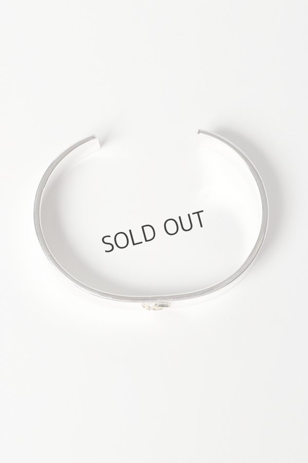 画像2: Taro Washimi タロウ ワシミ 鷲見太郎 M plain bangle 12mm/arabesque K18 eagle metal{-BES} (2)