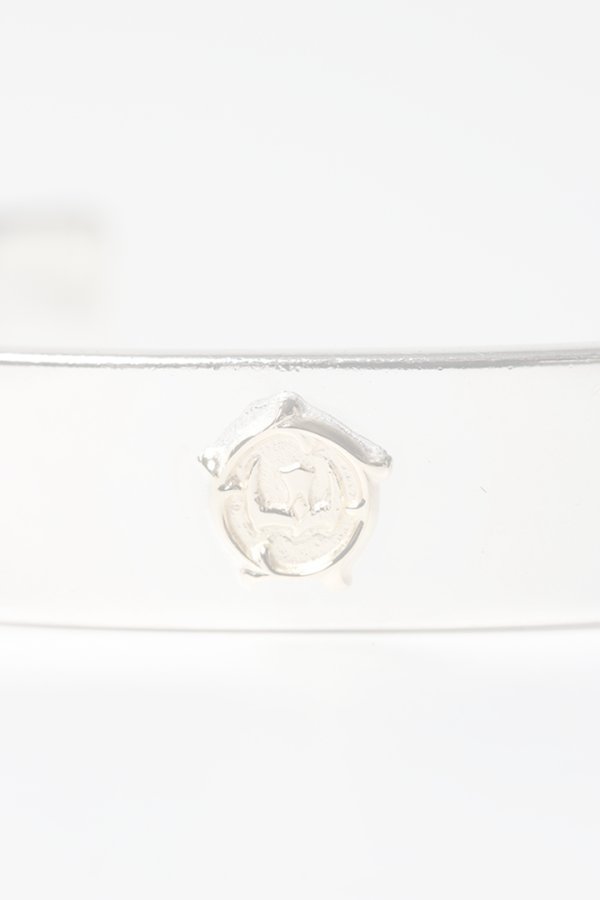 画像4:  {SOLD} Taro Washimi タロウ ワシミ 鷲見太郎 M plain bangle 12mm/arabesque K18 eagle metal {-BES}  {E-29}  :WT-202504_29-F  (4)