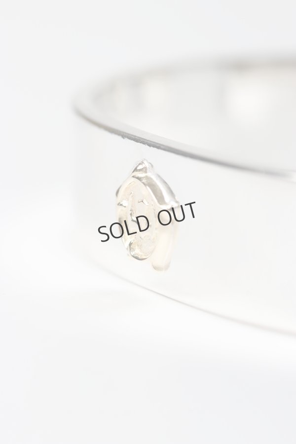 画像5: Taro Washimi タロウ ワシミ 鷲見太郎 M plain bangle 12mm/arabesque K18 eagle metal{-BES} (5)