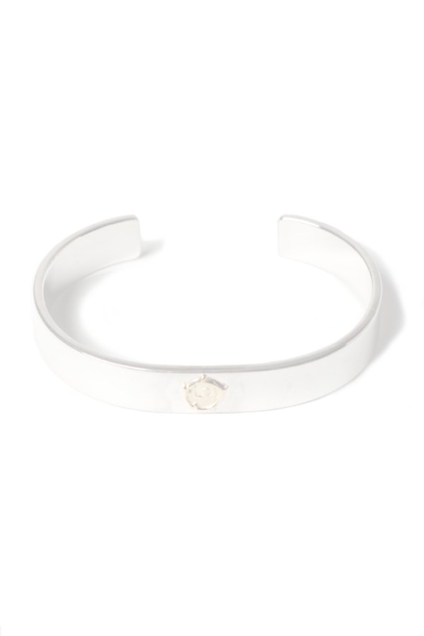 画像1:  {SOLD} Taro Washimi タロウ ワシミ 鷲見太郎 M plain bangle 10mm/arabesque K18 eagle metal {-BES}  {E-46}  :WT-202504_46-F  (1)