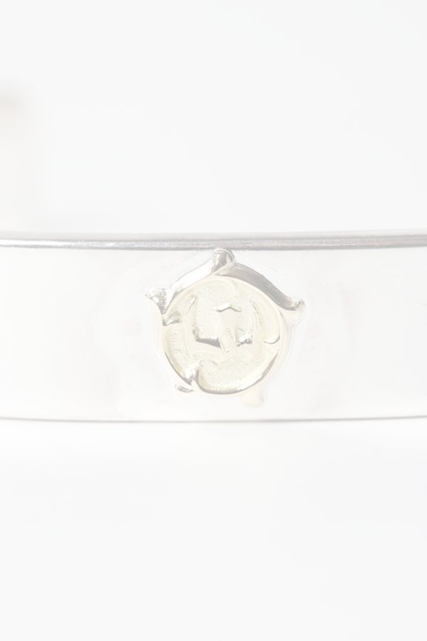 画像4:  {SOLD} Taro Washimi タロウ ワシミ 鷲見太郎 M plain bangle 10mm/arabesque K18 eagle metal {-BES}  {E-46}  :WT-202504_46-F  (4)