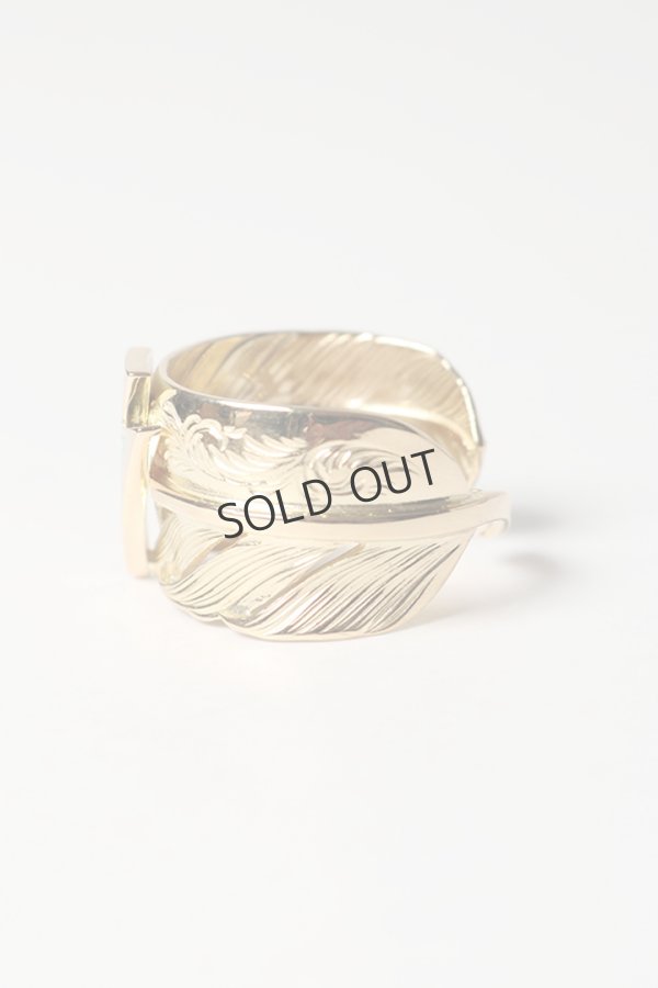 画像3: {SOLD}Taro Washimi タロウ ワシミ 鷲見太郎 18K L arabesque flight feather ring/18K Thunder Opal {-BES}{E-48} (3)