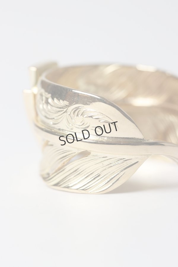 画像5: {SOLD}Taro Washimi タロウ ワシミ 鷲見太郎 18K L arabesque flight feather ring/18K Thunder Opal {-BES}{E-48} (5)