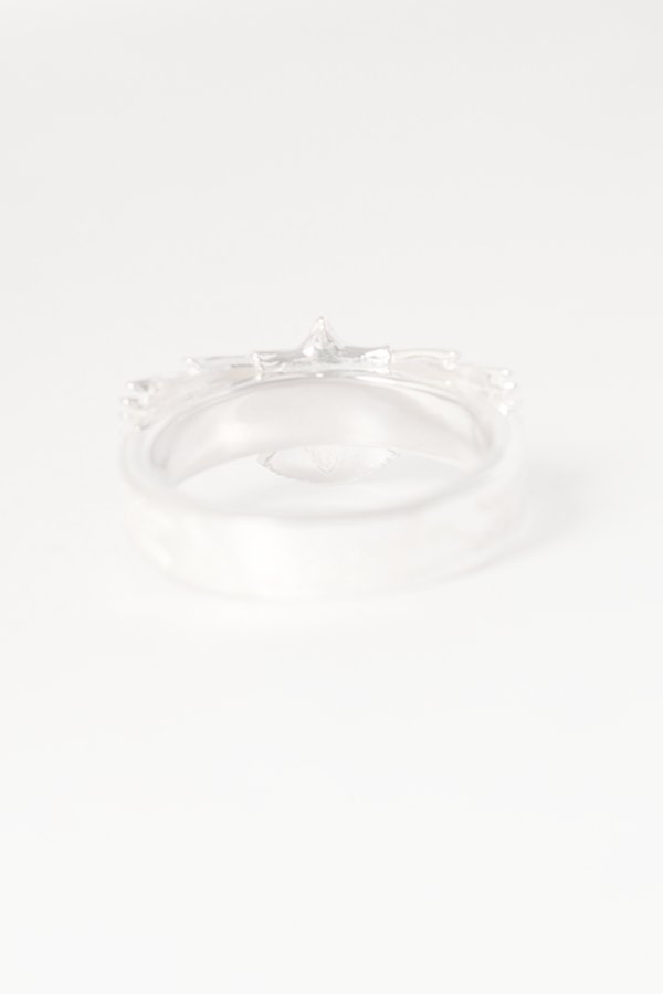 画像3:  {SOLD} Taro Washimi タロウ ワシミ 鷲見太郎 eg-05(SV925) SV925 arabesque mountain 5mm ring/diamond 2mm {-BEA}  :WT-202511_02-19  (3)