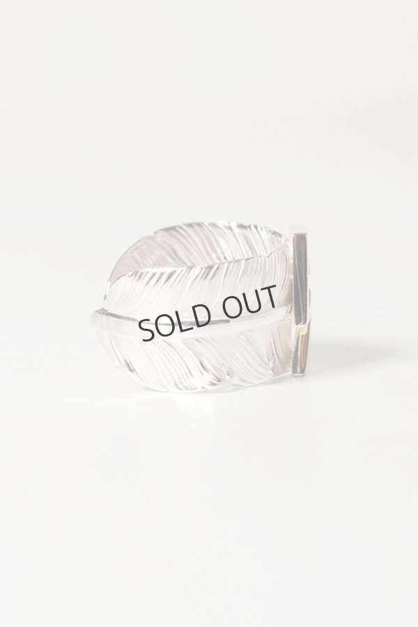 画像4: {SOLD}Taro Washimi タロウ ワシミ 鷲見太郎 L old feather ring 02/K18 big thunder{-BEA} (4)