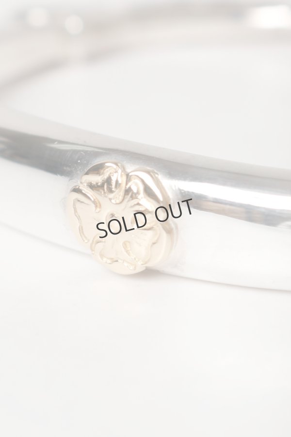 画像2: {SOLD}Taro Washimi タロウ ワシミ 鷲見太郎 M eagle bangle/S K18 flower metal{-BEA} (2)