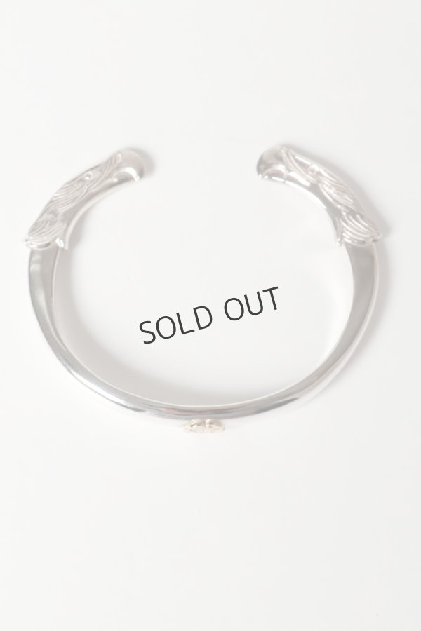 画像3: {SOLD}Taro Washimi タロウ ワシミ 鷲見太郎 M eagle bangle/S K18 flower metal{-BEA} (3)