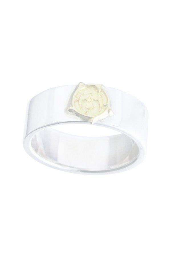 画像2:  {SOLD} Taro Washimi タロウ ワシミ 鷲見太郎 8mm plain ring/arabesque K18 eagle metal {-BEA}  :WT-202511_06-21  (2)