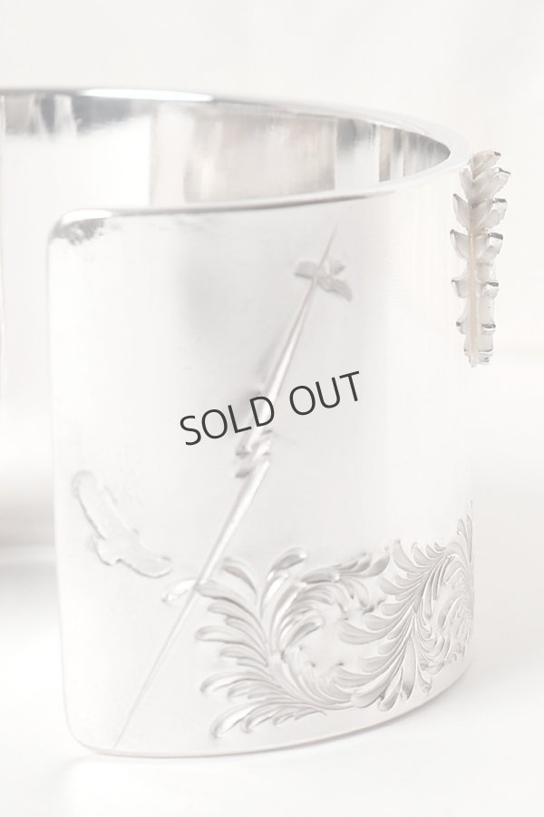 画像7: {SOLD} 【☆超激レア】鷲見太郎氏の手彫りアラベスク 世界オンリーワンアイテム  Taro Washimi タロウ ワシミ 鷲見太郎 eagle eg-03/K18・925 bangle with K24 arabesque design (7)