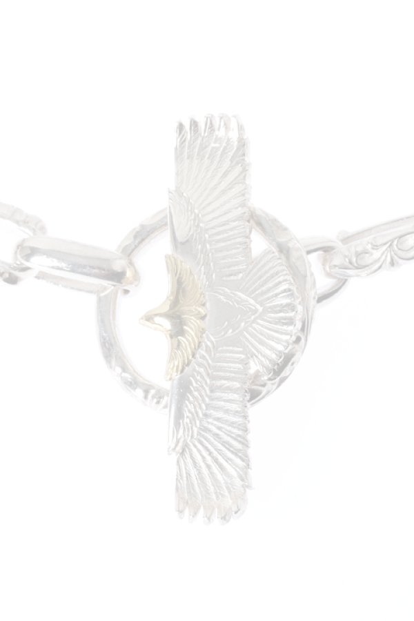 画像2:  {SOLD} Taro Washimi タロウ ワシミ 鷲見太郎 eagle eg-04 /K18・925 SV bracelet {1E4B-YGSV-BJS}  :WT-BRACELET-69-F  (2)