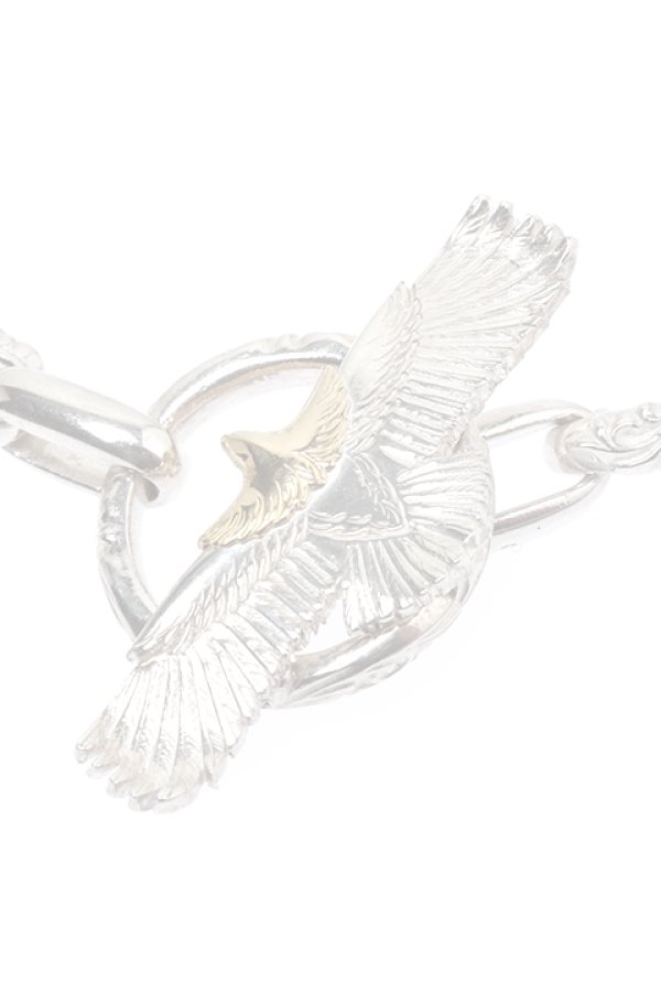 画像4:  {SOLD} Taro Washimi タロウ ワシミ 鷲見太郎 eagle eg-04 /K18・925 SV bracelet {1E4B-YGSV-BJS}  :WT-BRACELET-69-F  (4)