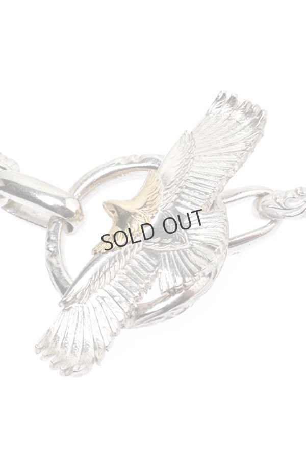 画像4: {SOLD}Taro Washimi タロウ ワシミ 鷲見太郎 eagle eg-04 /K18・925 SV bracelet{1E4B-YGSV-BJS} (4)