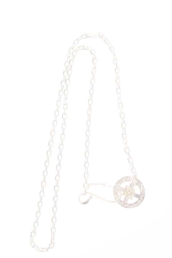 画像1:  {SOLD} Taro Washimi タロウ ワシミ 鷲見太郎 M K18 eagle metal × thunder hook medicine wheel chain K 50cm {-BJS}  :WT-NECKLACE-7-F  (1)