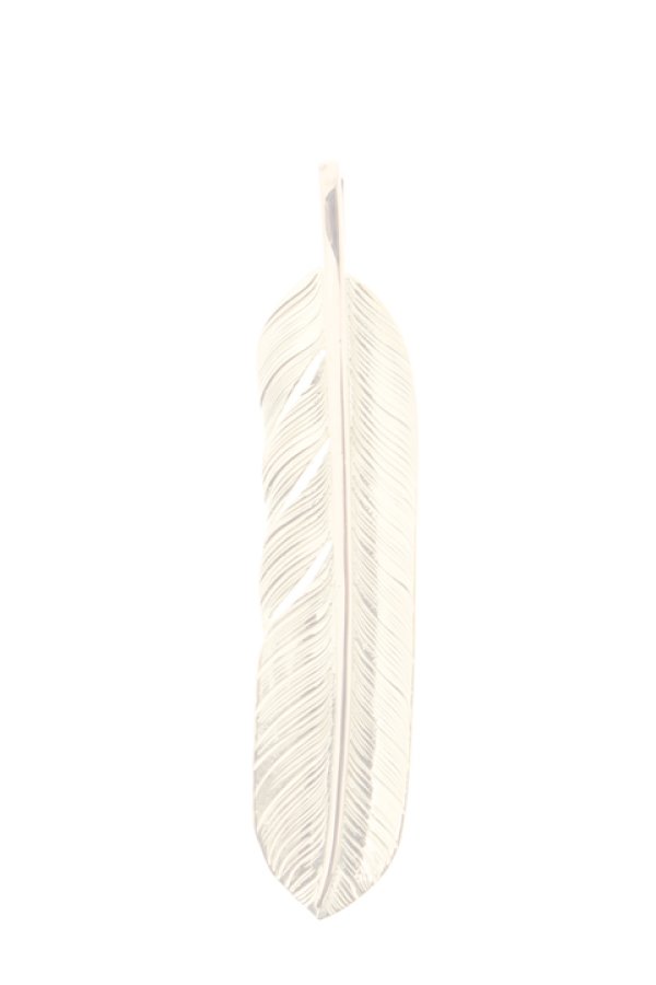 画像2:  {SOLD} Taro Washimi タロウ ワシミ 鷲見太郎 L K18 flight feather 01 {1FFL01-YG-BJS}  :WT-PENDANT-106-F  (2)