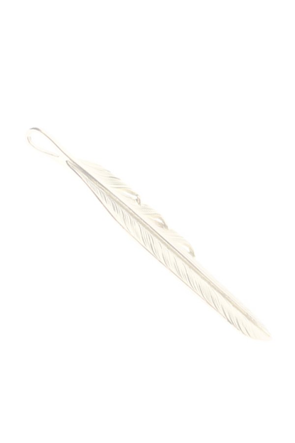 画像3:  {SOLD} Taro Washimi タロウ ワシミ 鷲見太郎 L K18 flight feather 01 {1FFL01-YG-BJS}  :WT-PENDANT-106-F  (3)