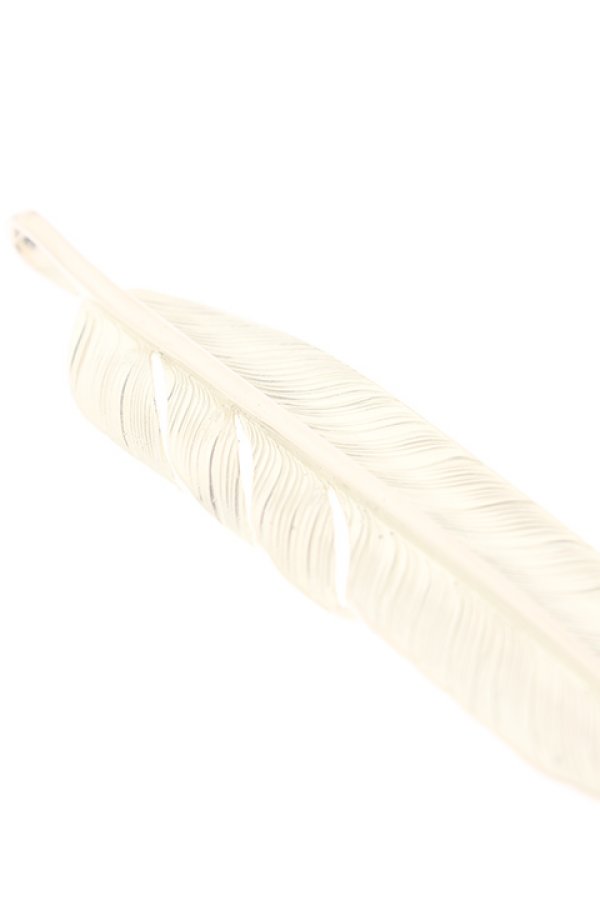 画像4:  {SOLD} Taro Washimi タロウ ワシミ 鷲見太郎 L K18 flight feather 01 {1FFL01-YG-BJS}  :WT-PENDANT-106-F  (4)