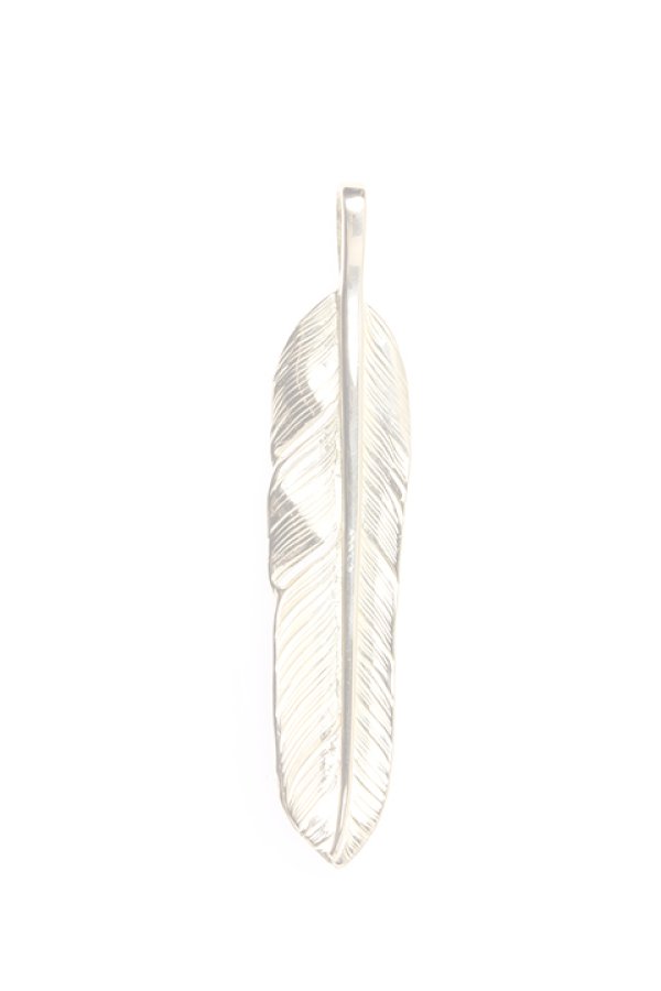 画像2:  {SOLD} Taro Washimi タロウ ワシミ 鷲見太郎 S K18 flight feather 01 {1FFS01-YG-BJS}  :WT-PENDANT-108-F  (2)