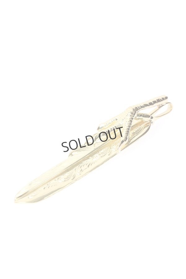 画像3: {SOLD}Taro Washimi タロウ ワシミ 鷲見太郎 K18 eagle claw pendant 01 × L K18 arabesque flight feather 01{-BJS} (3)