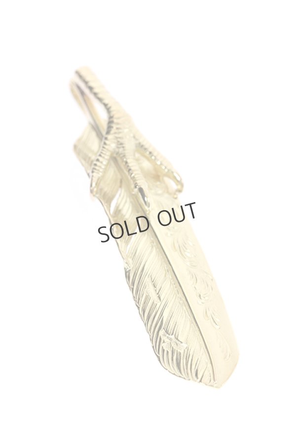 画像4: {SOLD}Taro Washimi タロウ ワシミ 鷲見太郎 K18 eagle claw pendant 01 × L K18 arabesque flight feather 01{-BJS} (4)