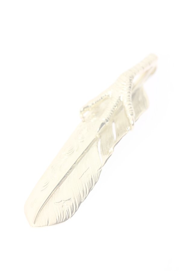 画像4:  {SOLD} Taro Washimi タロウ ワシミ 鷲見太郎 K18 eagle claw pendant 02 × L K18 arabesque flight feather 02 {-BJS}  :WT-PENDANT-110-F  (4)