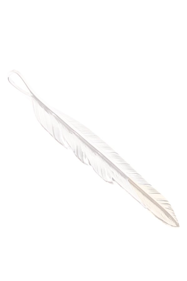 画像3:  {SOLD} Taro Washimi タロウ ワシミ 鷲見太郎 L flight feather K18 top 01 {1FFL01-TYG-BJS}  :WT-PENDANT-117-F  (3)