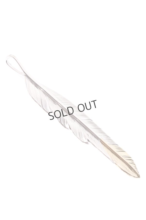 画像3: {SOLD}Taro Washimi タロウ ワシミ 鷲見太郎 L flight feather K18 top 01{1FFL01-TYG-BJS} (3)