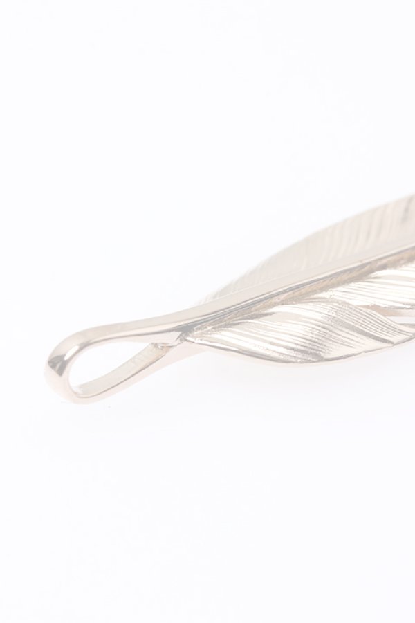 画像5:  {SOLD} Taro Washimi タロウ ワシミ 鷲見太郎 L K18PG flight feather 01 {1FFL01-PG-BJS}  :WT-PENDANT-121-F  (5)