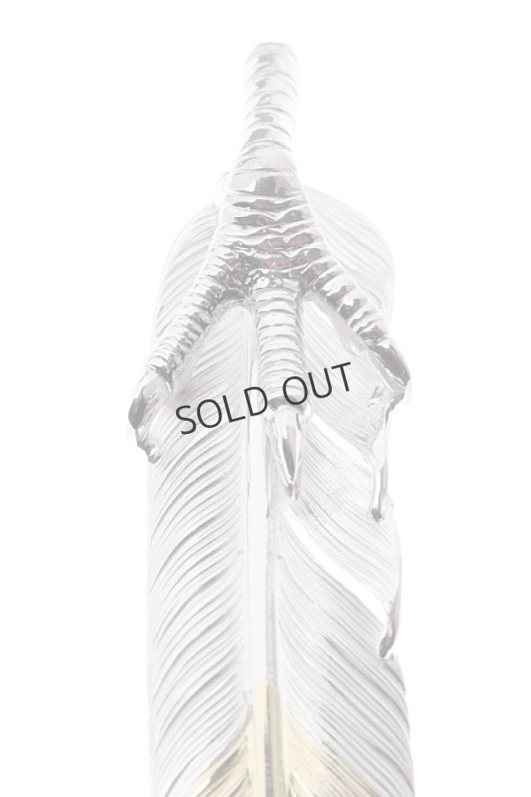 画像3: {SOLD}Taro Washimi タロウ ワシミ 鷲見太郎 eagle claw pendant 01 × L flight feather K18 top 01{-BJS} (3)