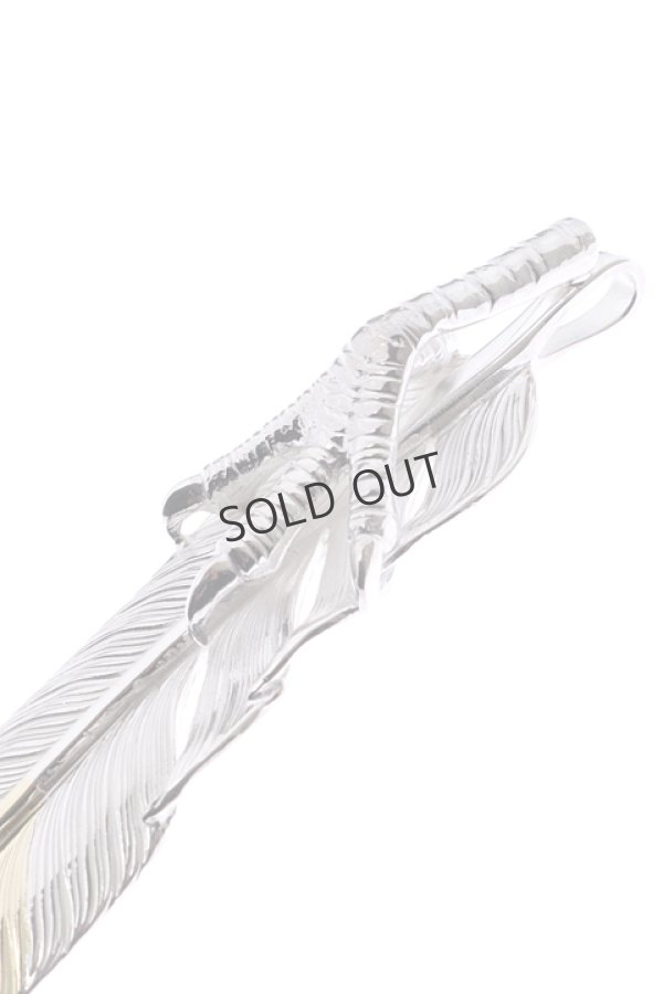 画像4: {SOLD}Taro Washimi タロウ ワシミ 鷲見太郎 eagle claw pendant 01 × L flight feather K18 top 01{-BJS} (4)
