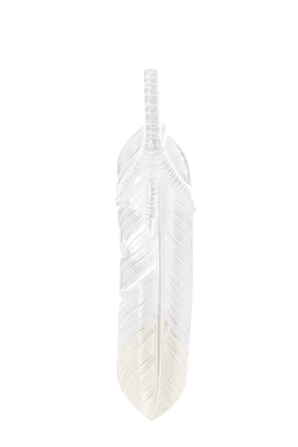 画像1:  {SOLD} Taro Washimi タロウ ワシミ 鷲見太郎 eagle claw pendant 02 × L flight feather K18 top 02 {-BJS}  :WT-PENDANT-124-F  (1)