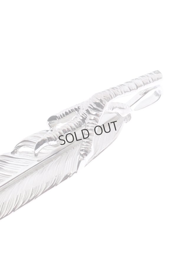 画像4: {SOLD}Taro Washimi タロウ ワシミ 鷲見太郎 eagle claw pendant 02 × L flight feather K18 top 02{-BJS} (4)