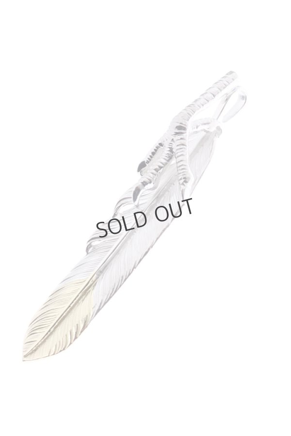 画像5: {SOLD}Taro Washimi タロウ ワシミ 鷲見太郎 eagle claw pendant 02 × L flight feather K18 top 02{-BJS} (5)