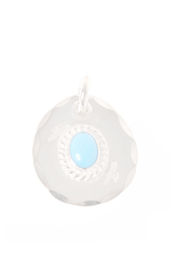 画像1:  {SOLD} Taro Washimi タロウ ワシミ 鷲見太郎 turquoise × cup(6×8) S metal {-AIA}  :WT-PENDANT-13-F  (1)
